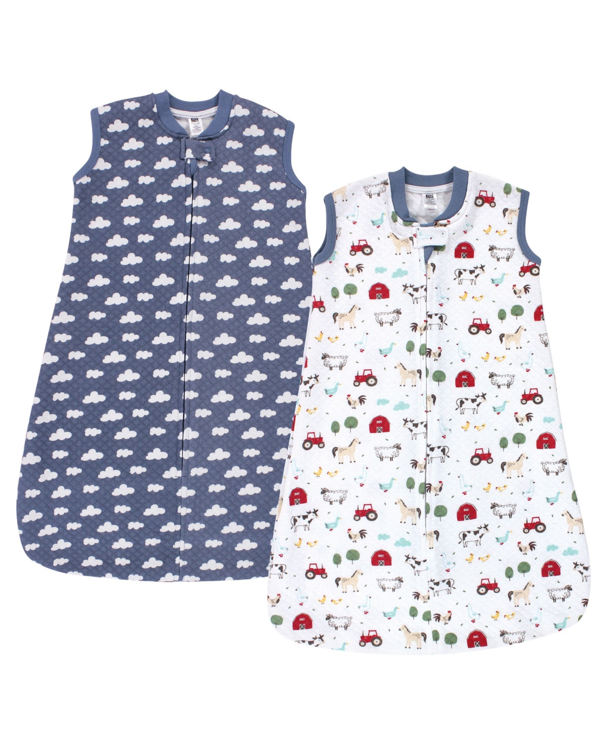 Hudson Baby Boys Premium Quilted Sleeveless Wearable Sleep Sack