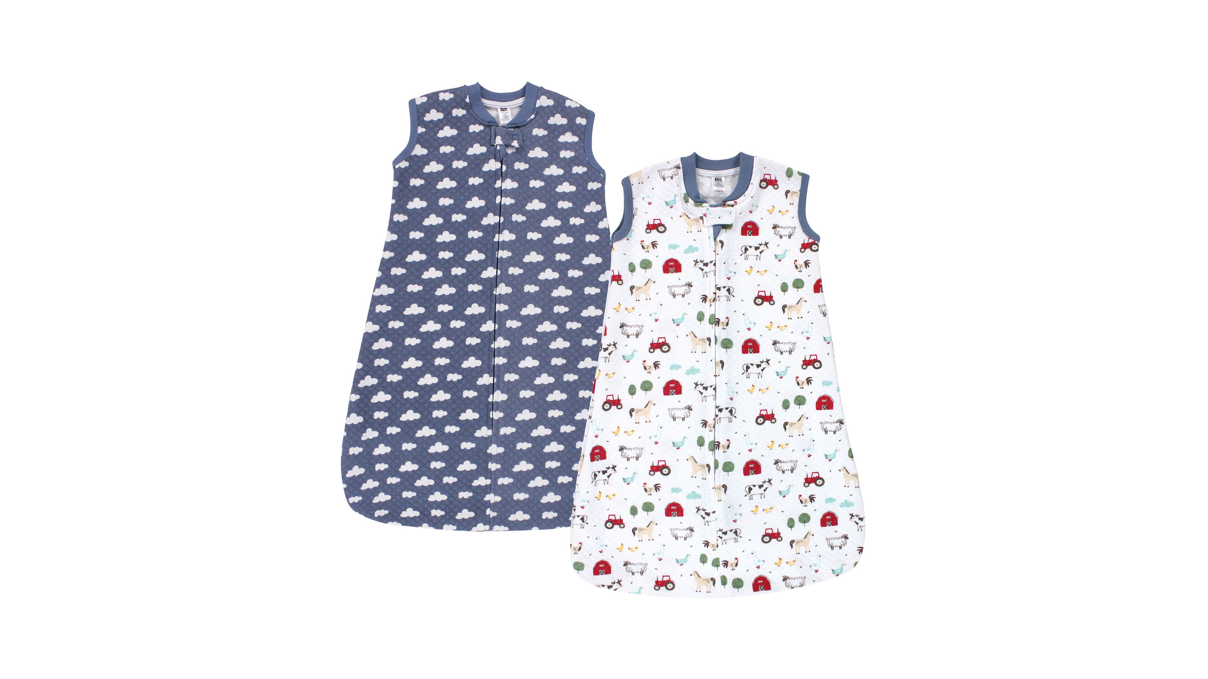 Hudson Baby Boys Premium Quilted Sleeveless Wearable Sleep Sack