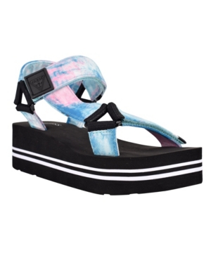 Guess Women's Avin Strappy Platform Sandals Women's Shoes