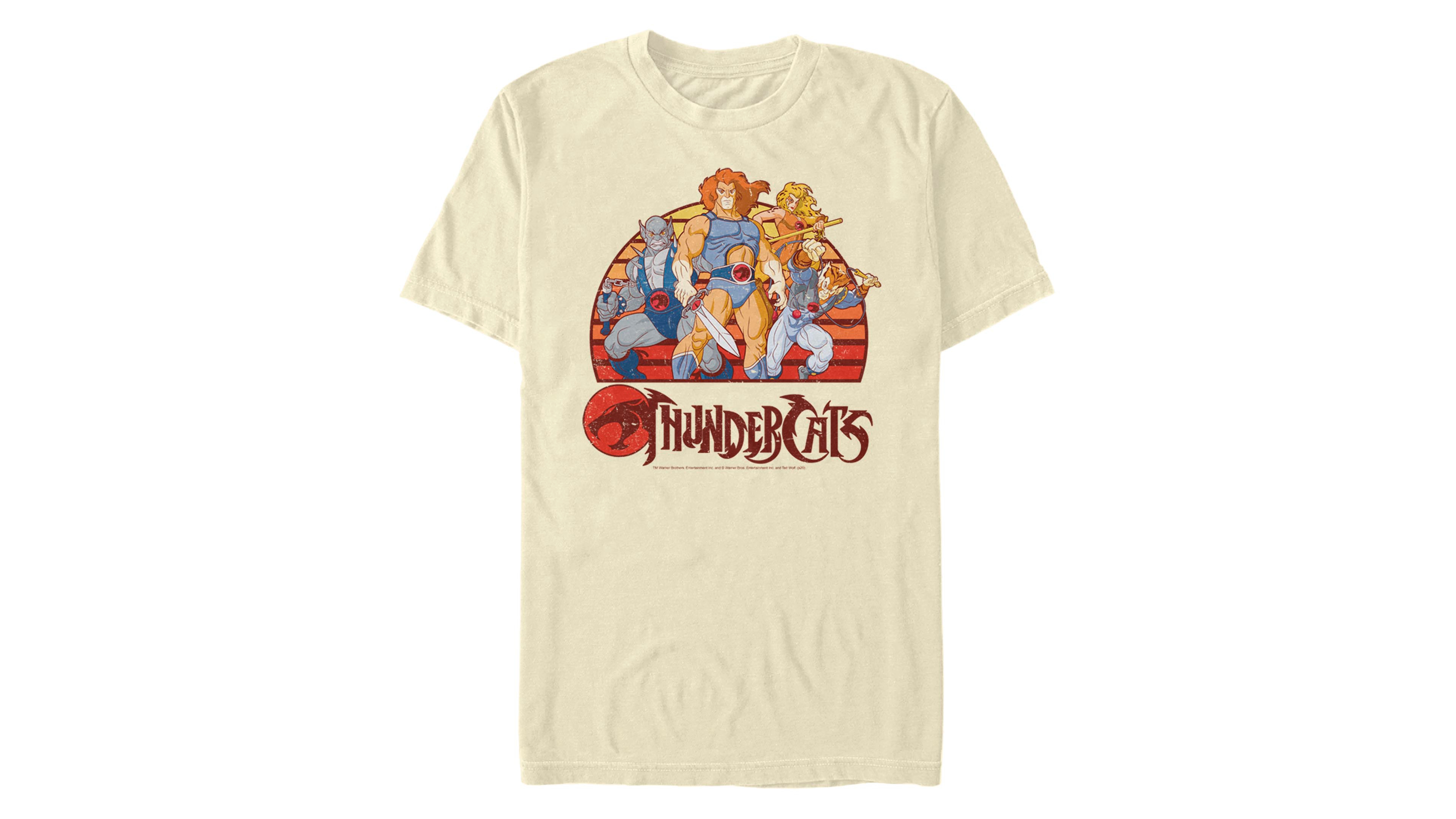 Men's Thundercats Group Retro Sunset Short Sleeve T-shirt