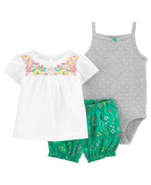 Baby Girls Floral Little Short Set 3 Pieces