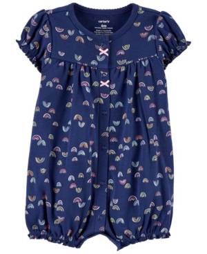 Baby Girls Rainbow Snap-Up Romper