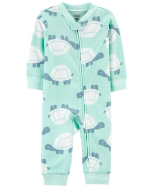 Baby Boys Turtle Footless Zip-Up Sleep and Play One Piece