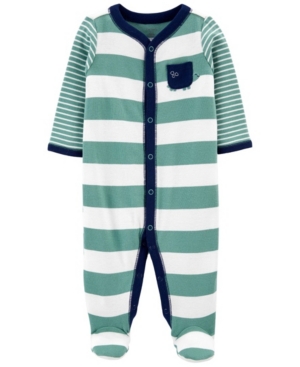 Baby Boys Striped Snap-Up Sleep and Play One Piece
