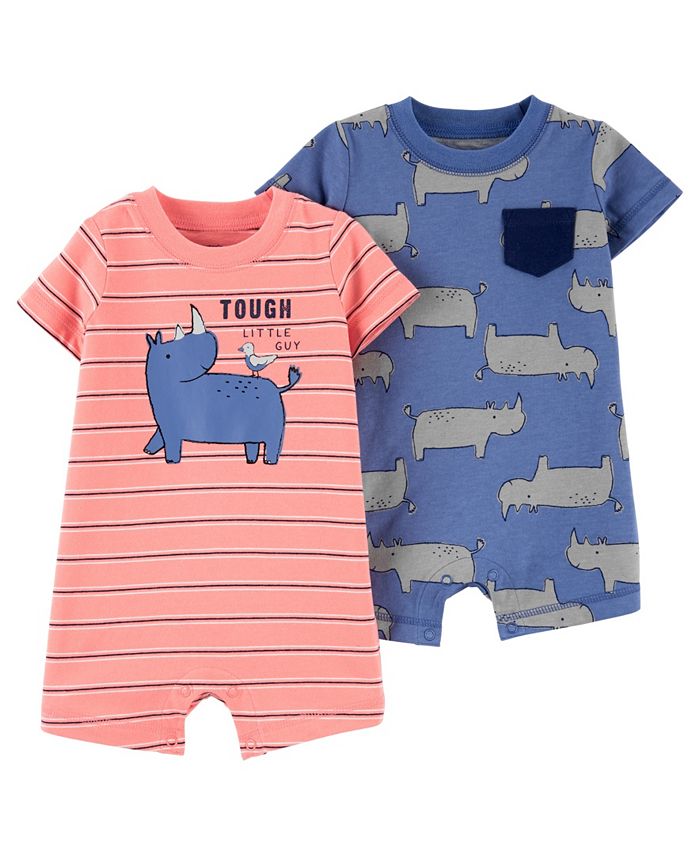 Carter's Baby Boy Cotton Rompers Set Macy's