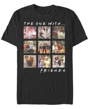 Fifth Sun Men's Friends Episode Box Up Short Sleeve T-shirt In Black