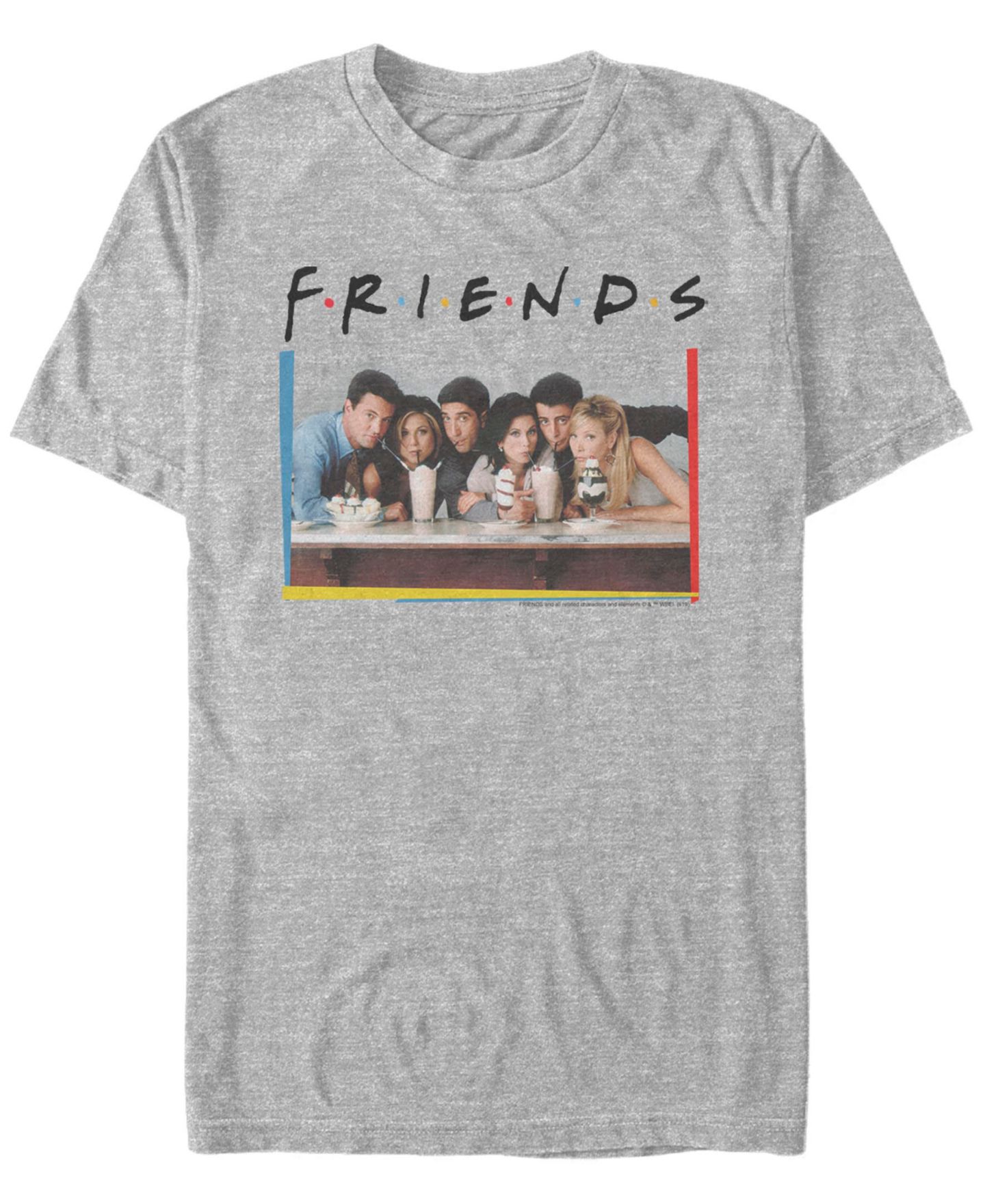Мужская футболка Fifth Sun Friends Friends Diner Short Sleeve, цвет: Меланжевый — фото 1