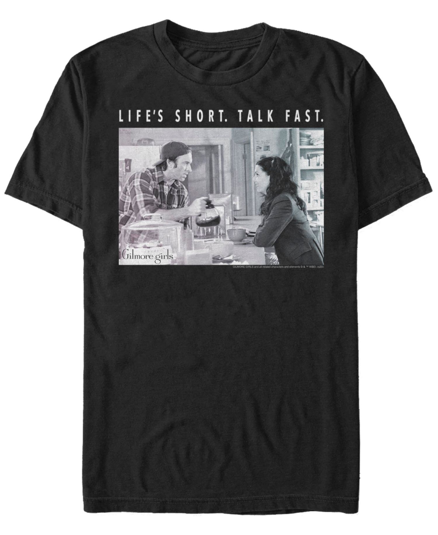 Men's Gilmore Girls TV Diner Photobox Short Sleeve T-shirt