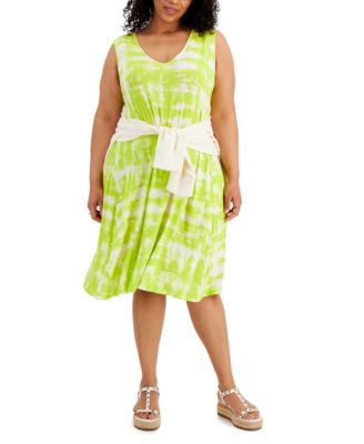 Style & Co - Tie-Dyed Flip Flop Dress
