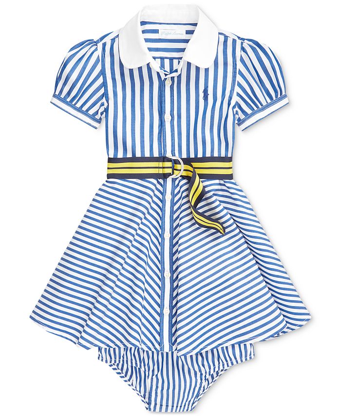 Polo Ralph Lauren Ralph Lauren Baby Girls 3-Pc. Shirtdress, Belt