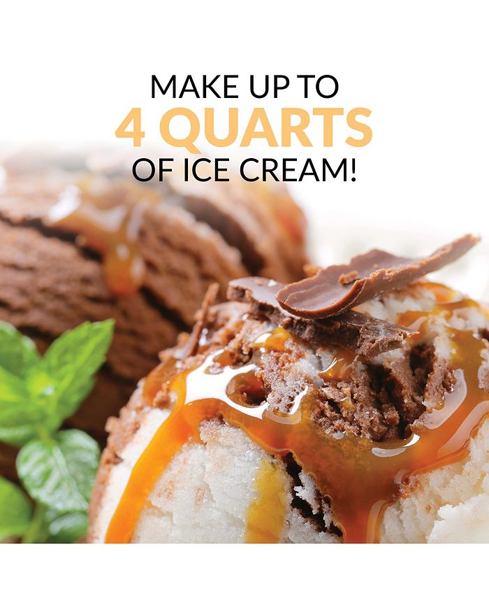 Nostalgia ICMW400 4Quart Wood Bucket Ice Cream Maker Macy's