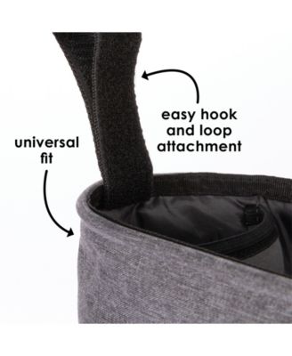 Buggy Buddy Universal Stroller Organizer with Cup Holders, Secure Attachment, Zippered Pockets