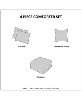 Felicia Velvet 4-Pc. Comforter Set, King/California King