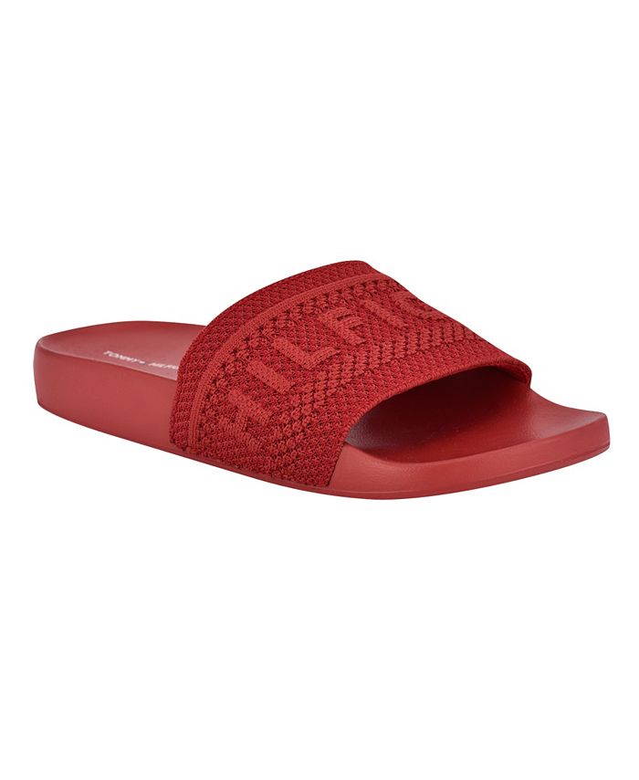 Hotellet Fælles valg marked Tommy Hilfiger Women's Dollop Knit Logo Pool Slides & Reviews - Sandals -  Shoes - Macy's