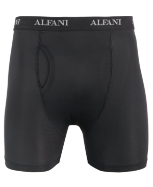 Alfani Men's Air Mesh Quick-Dry Moisture-Wicking Boxer Briefs Created for Macy's