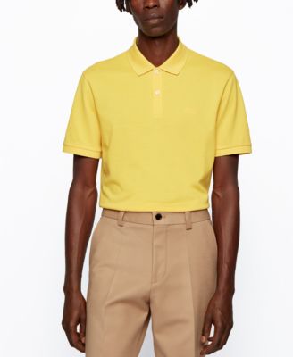 yellow hugo boss polo