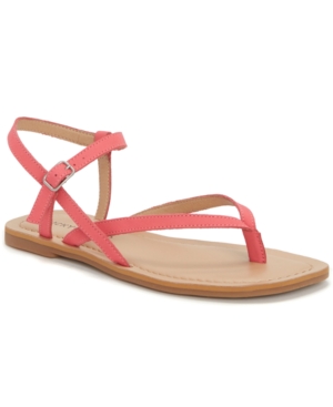 Lucky Brand Women's Bylee Square-Toe Thong Flat Sandals Women's Shoes