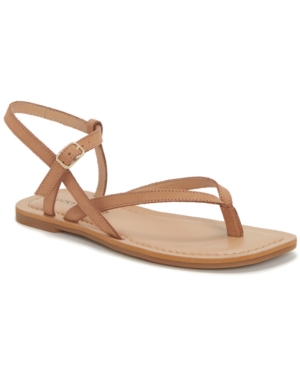 Lucky Brand Women's Bylee Square-Toe Thong Flat Sandals Women's Shoes