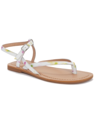 Lucky Brand Women's Bylee Square-Toe Thong Flat Sandals Women's Shoes