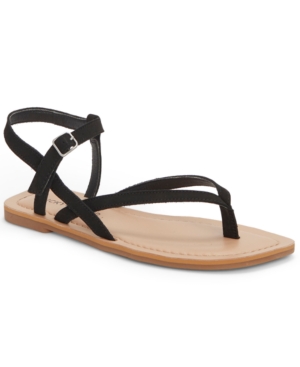 Lucky Brand Women's Bylee Square-Toe Thong Flat Sandals Women's Shoes