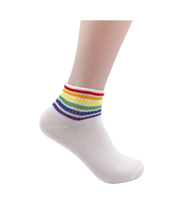 Steve Madden Pride Quarter Socks, Pack of 6 - Macy's