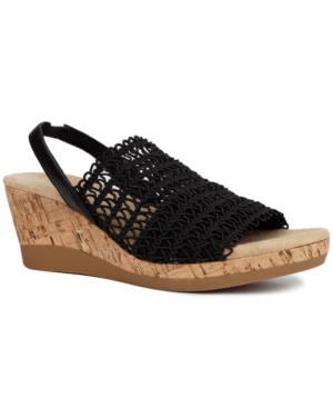 Karen Scott Meriamm Macrame Wedge Sandals Created for Macy's Women's Shoes