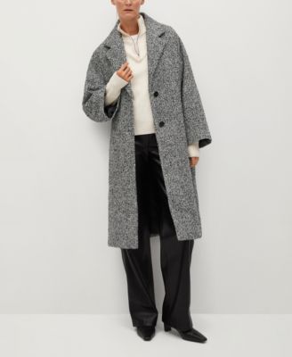mango white wool coat