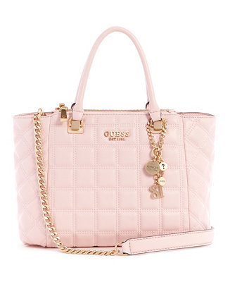 GUESS Kamina Quilted Status Satchel - Macy's