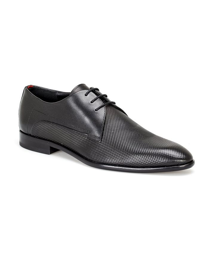 Hugo Boss Men's Dress Appeal Embossed Leather Derby Oxford Shoe