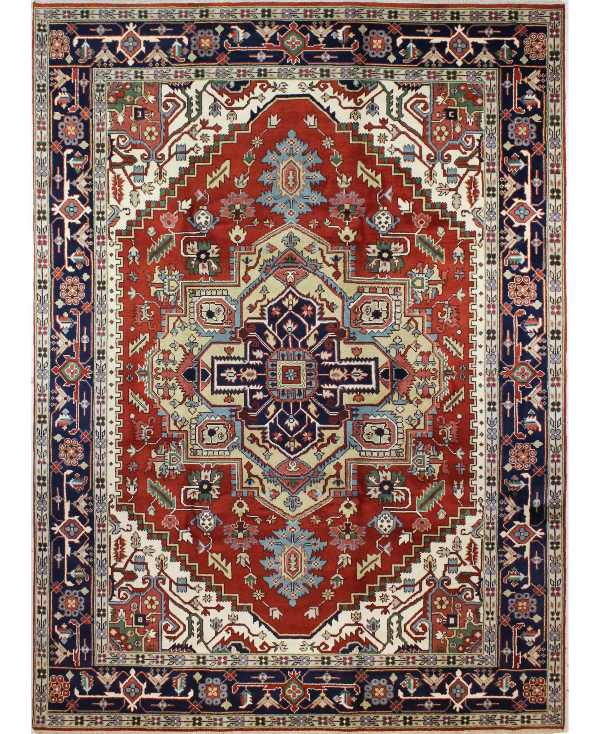 Bb Rugs One of a Kind Indo Herez 9' x 12'3in Area Rug - Rust