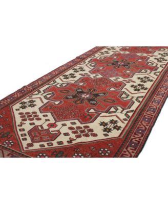 One of a Kind Hamadan 3'8" x 10'1" Runner Area Rug