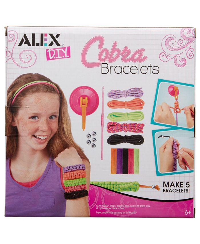 ALEX Toys Alex DIY Wear Cobra Bracelets Kids Art and Craft Activity ...