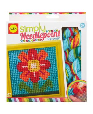 Alex Craft Simply Needlepoint Flower Kids Art and Craft Activity