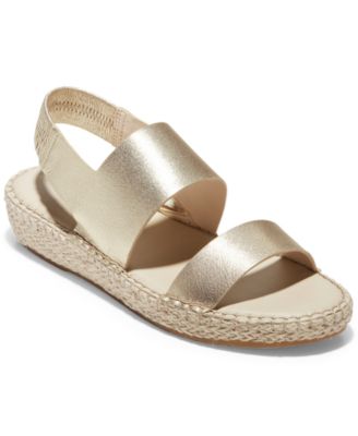 Mocassins Compensés Femme Cole Haan Cloudfeel - Taille 7.5 - Cuir Gris Imprimé Animalier