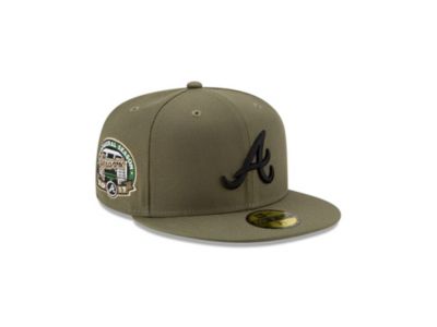 olive atlanta braves hat