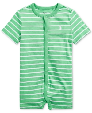 Ralph Lauren Baby Boys Striped Cotton Jersey Shortall