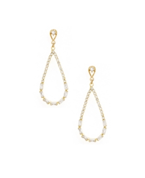 Ettika Crystal Teardrop Earrings In Gold Plated
