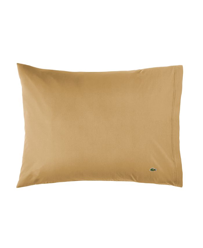 Lacoste Home Solid Cotton Percale Pillowcase Pair, Standard Macy's