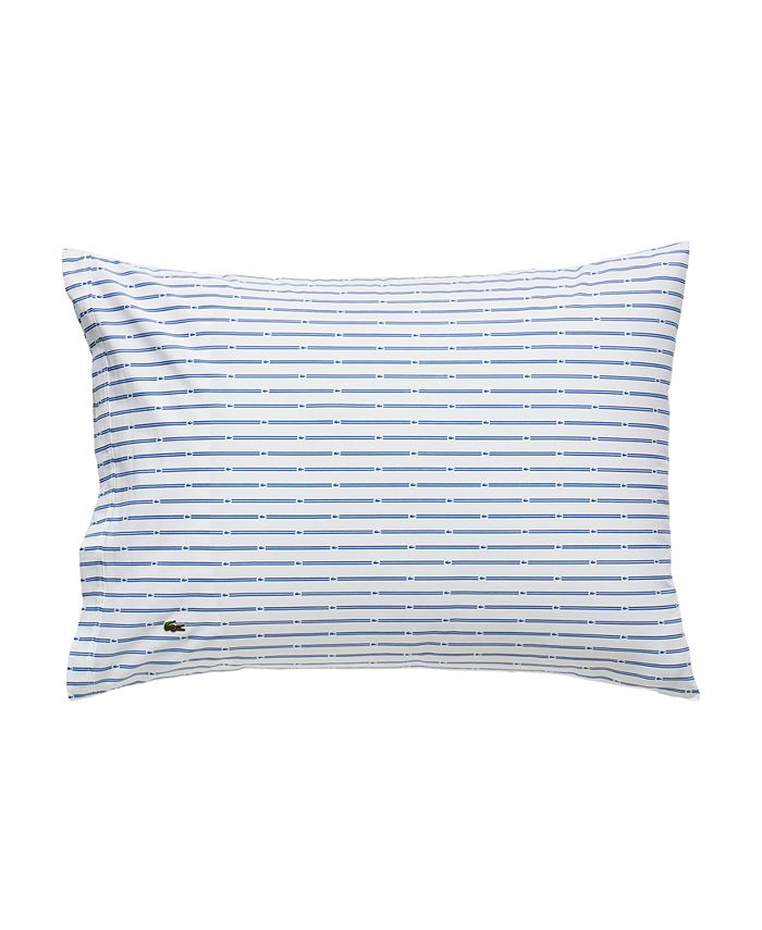 Lacoste Home Printed Cotton Percale Pillowcase Pair, Standard Macy's