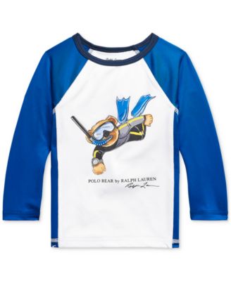 Polo Ralph Lauren - Baby Boys Polo Bear Stretch Jersey Rash Guard