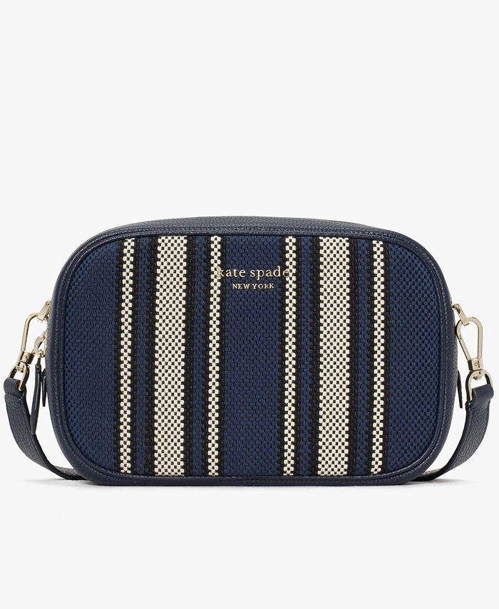 kate spade new york Astrid Canvas Stripe Medium Camera Bag & Reviews -  Handbags & Accessories - Macy's