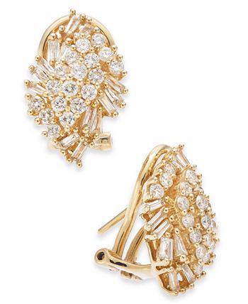 Wrapped in Love - Diamond Cluster Earrings (1 ct. t.w.) in 14k Gold