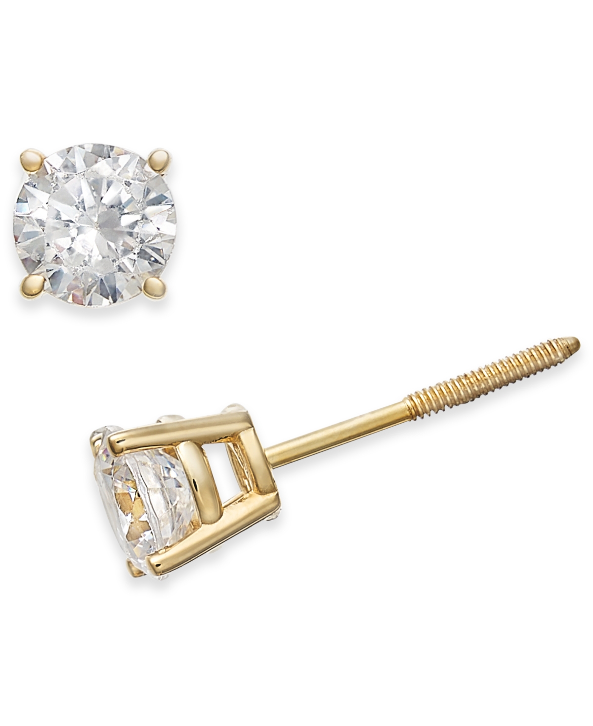 Diamond Stud Earrings (3/4 ct. t.w.) in 14k White, Yellow or Rose Gold