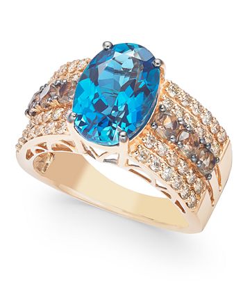 Le Vian - Multi-Gemstone (4-1/4 ct. t.w.) & Diamond (5/8 ct. t.w.) Ring in 14k Rose Gold
