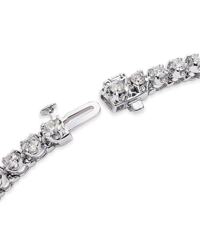 Macy's Certified Diamond Bracelet in 14k White Gold (3 ct. t.w.) - Macy's