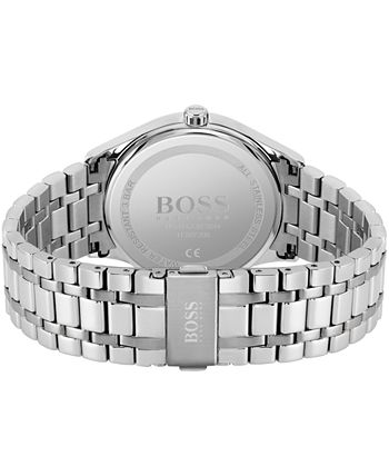 BOSS - Men's Commissioner Stainless Steel Bracelet Watch 42mm