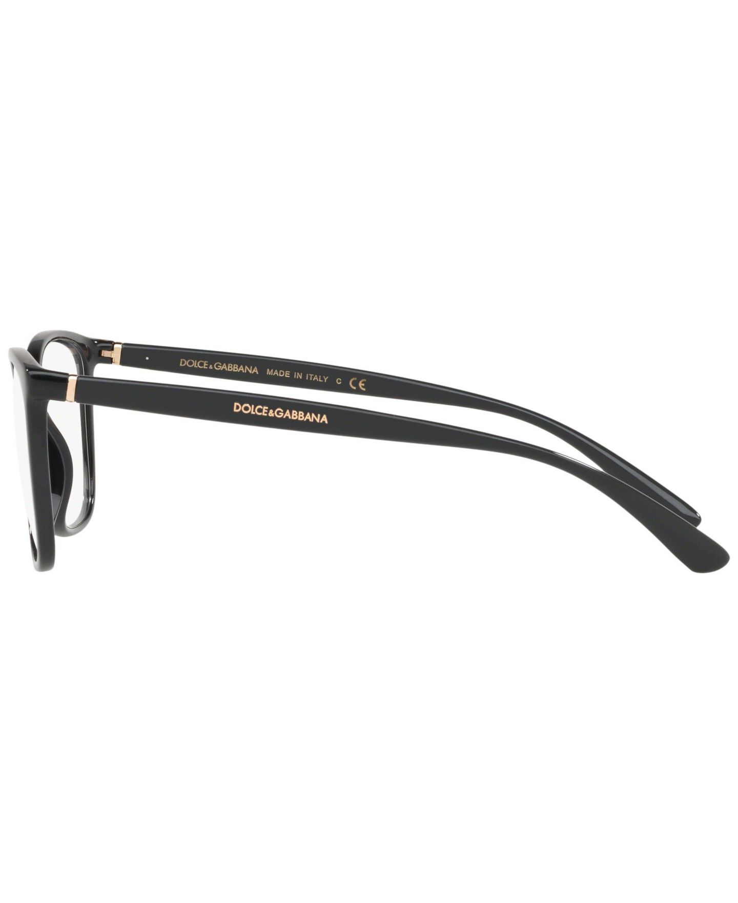 Женские очки Dolce&Gabbana Woman Rectangle Plastic DG5026 Eyeglasses, цвет: Чёрный — фото 2