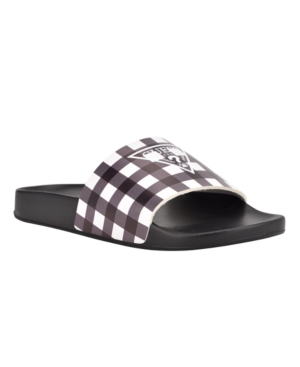 Guess Women's Savan Pool Slide Flat Sandals Women's Shoes