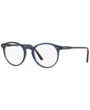 Polo Ralph Lauren Ph2083 Men's Phantos Eyeglasses In Trans Blue