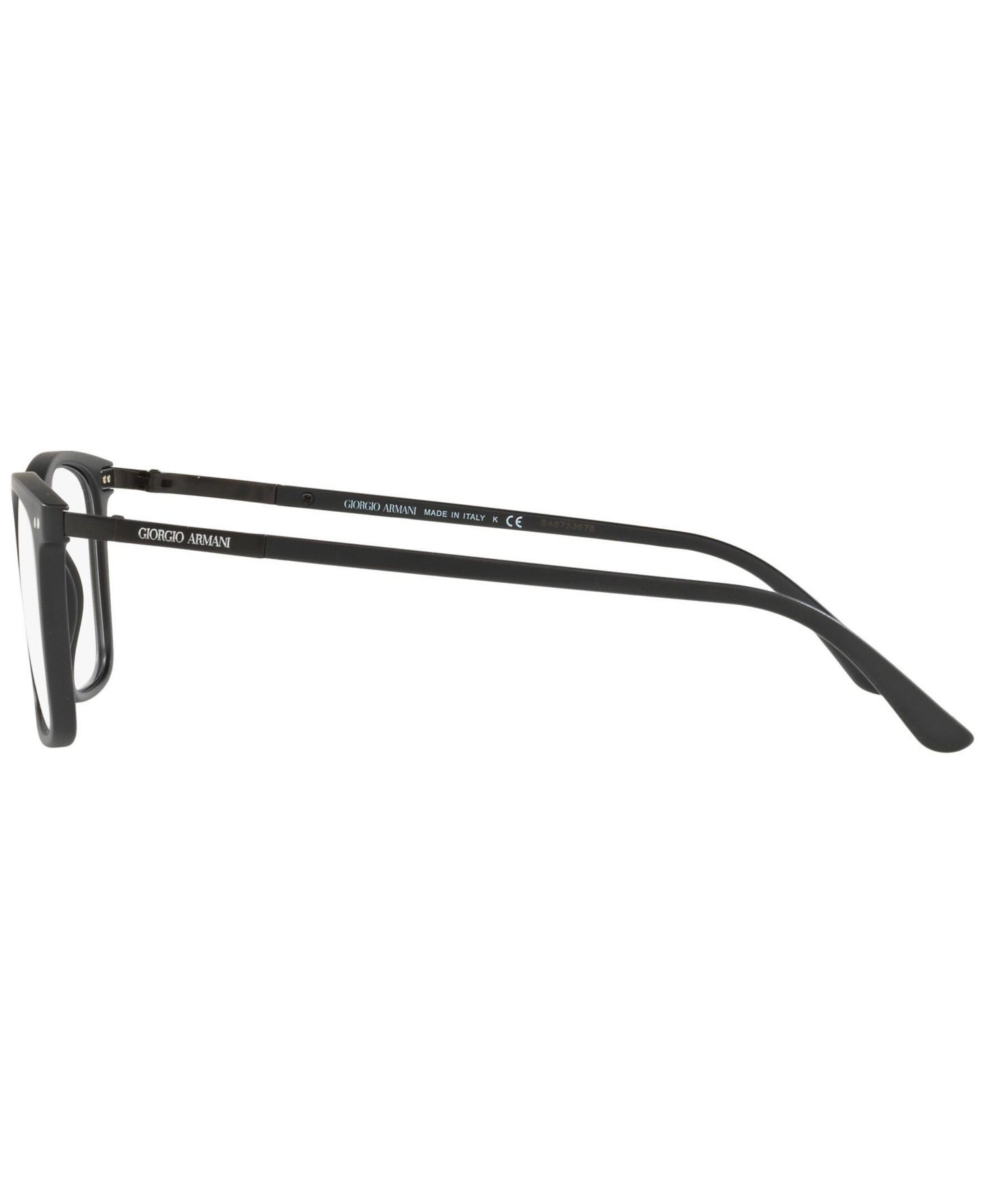 Мужские очки Giorgio Armani Man Square Plastic AR7122 Eyeglasses, цвет: Matte Blac — фото 2